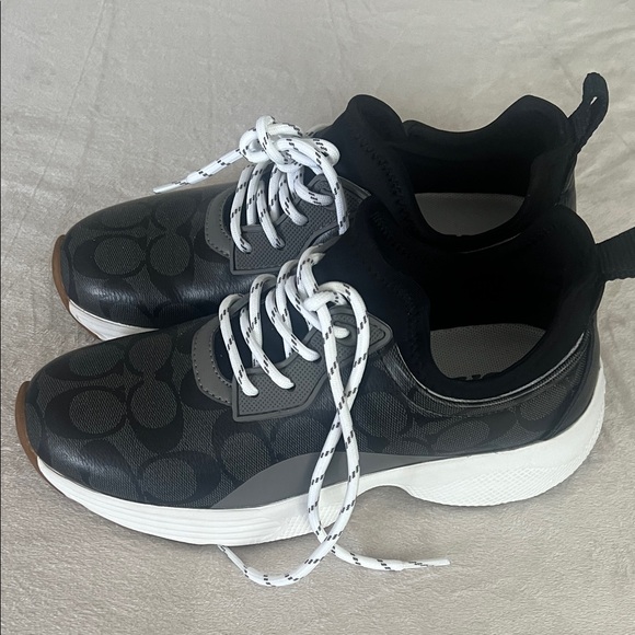 Coach Black and White Sneakers - Picture 1 of 3